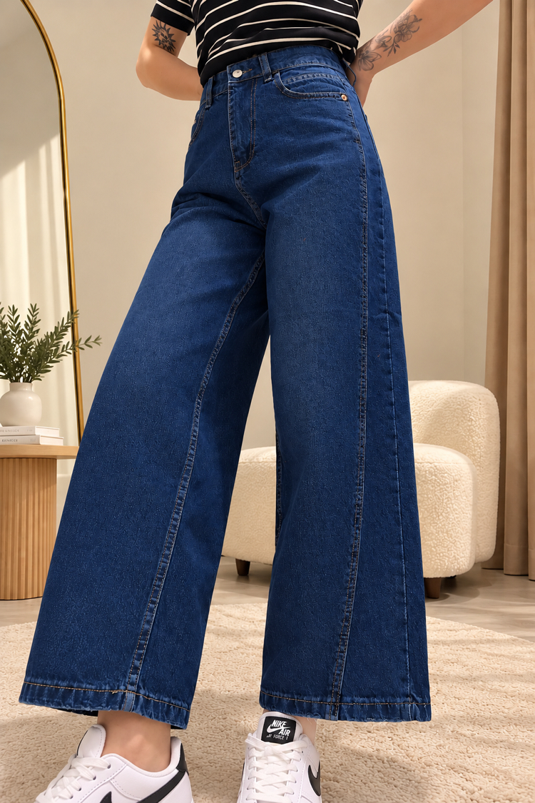 Yüksek Bel Wide Leg Jean | Rahat Kalıp Kadın Jean Pantolon