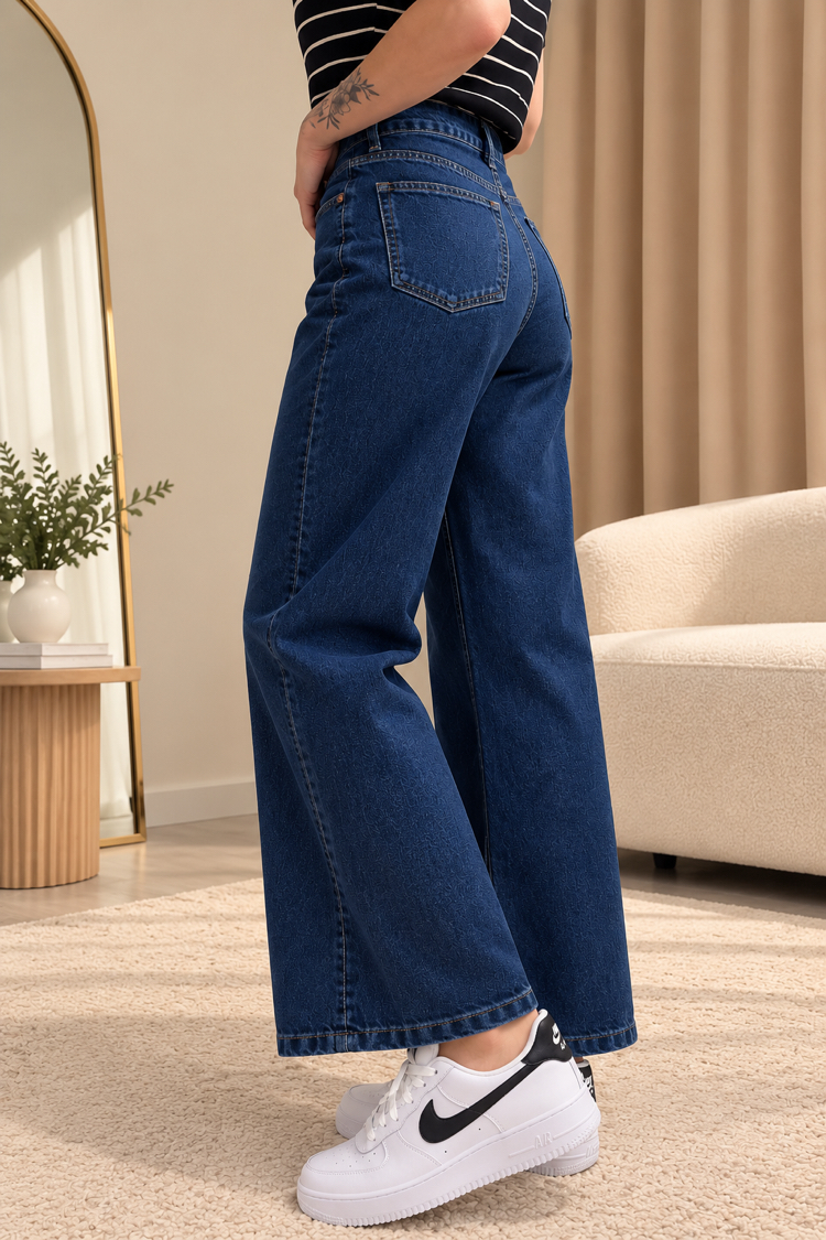 Yüksek Bel Wide Leg Jean | Rahat Kalıp Kadın Jean Pantolon