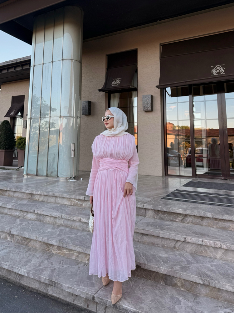 Stella elbise pembe