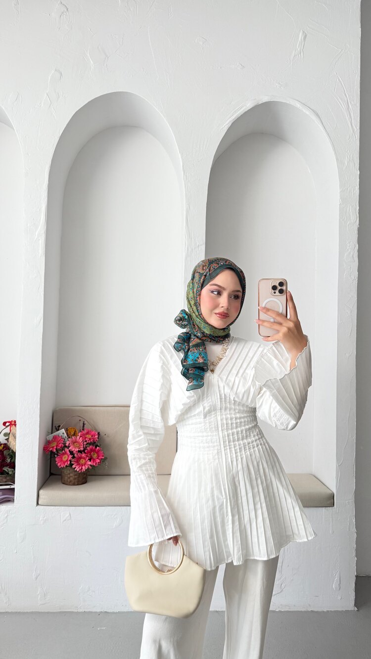 Premium tunik beyaz
