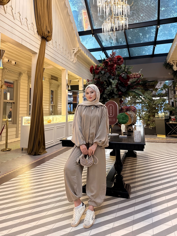 Premium saten pantolon