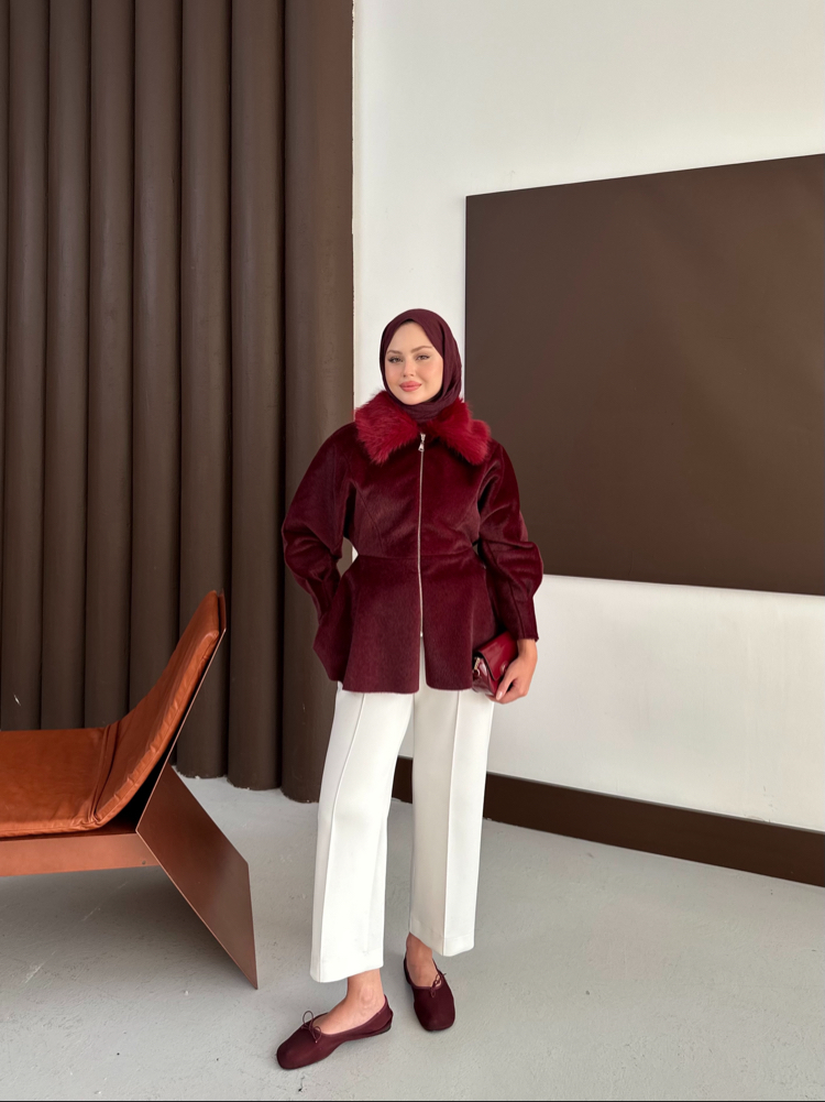 Premium ithal kaban bordo