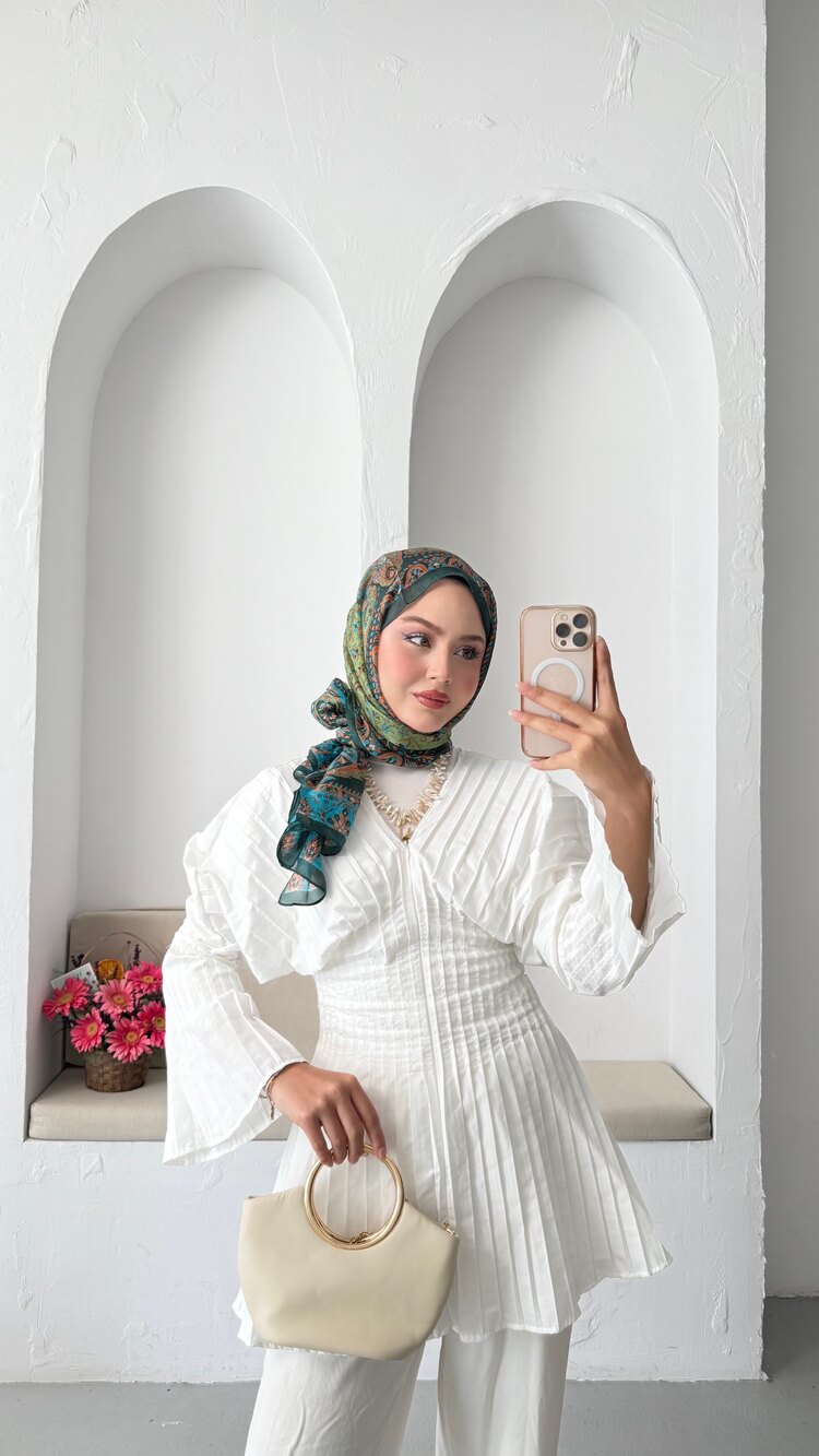 Premium tunik beyaz