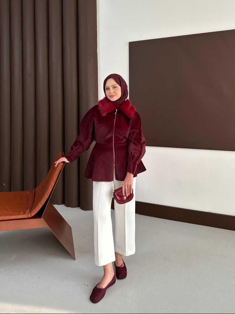 Premium ithal kaban bordo