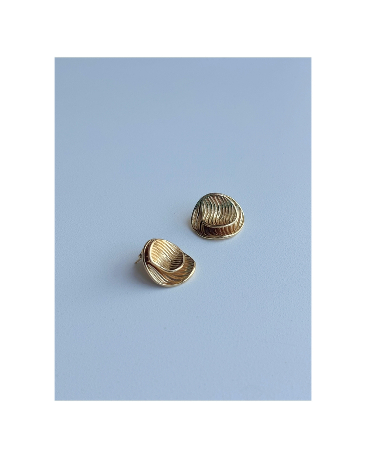 GOLD YUVARLAK KÜPE