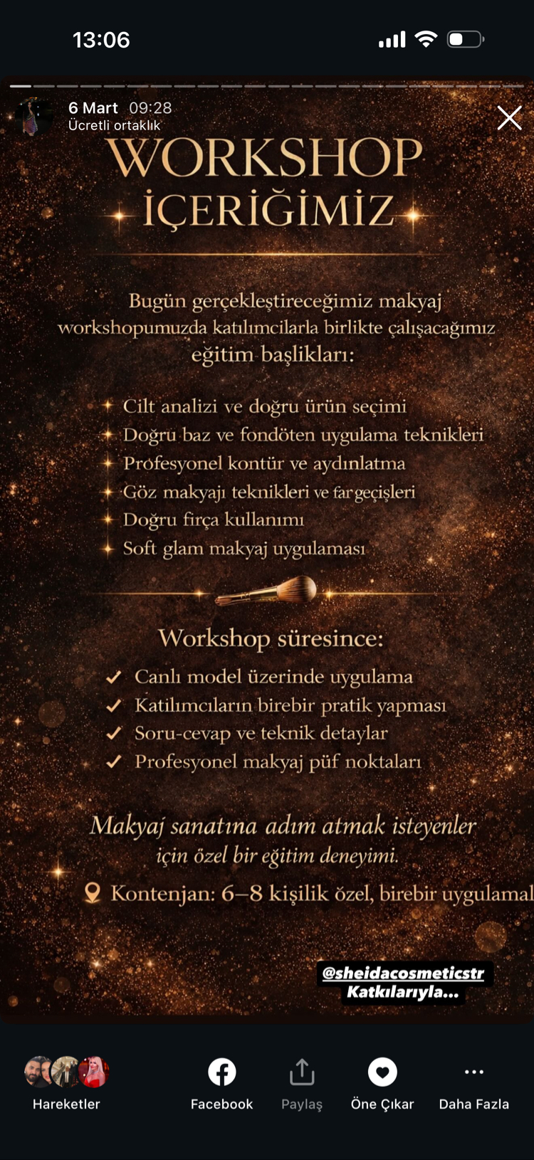 Make-Up Workshop Eğitimi – 5 Nisan 