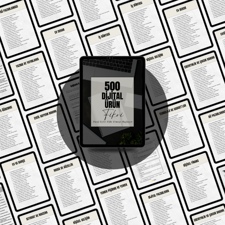 500 Dijital Ürün Fikri – PLR & MRR Haklı Pasif Gelir Rehberi