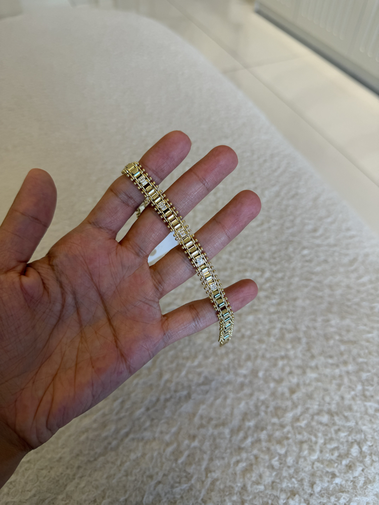 İthal Taşlı Kuyum Model Bileklik
