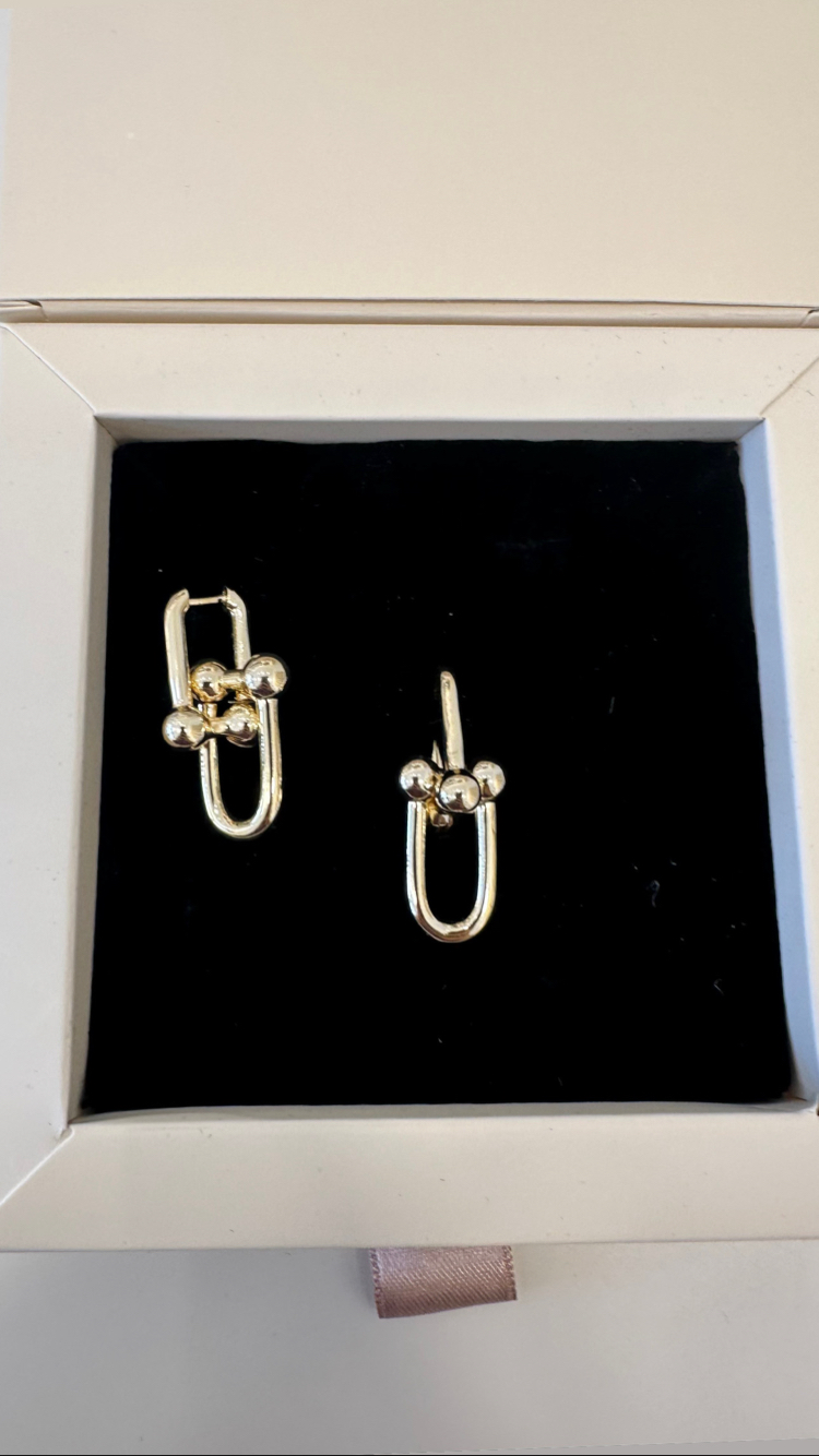 Tiffany co Baskılı İthal Küpe 