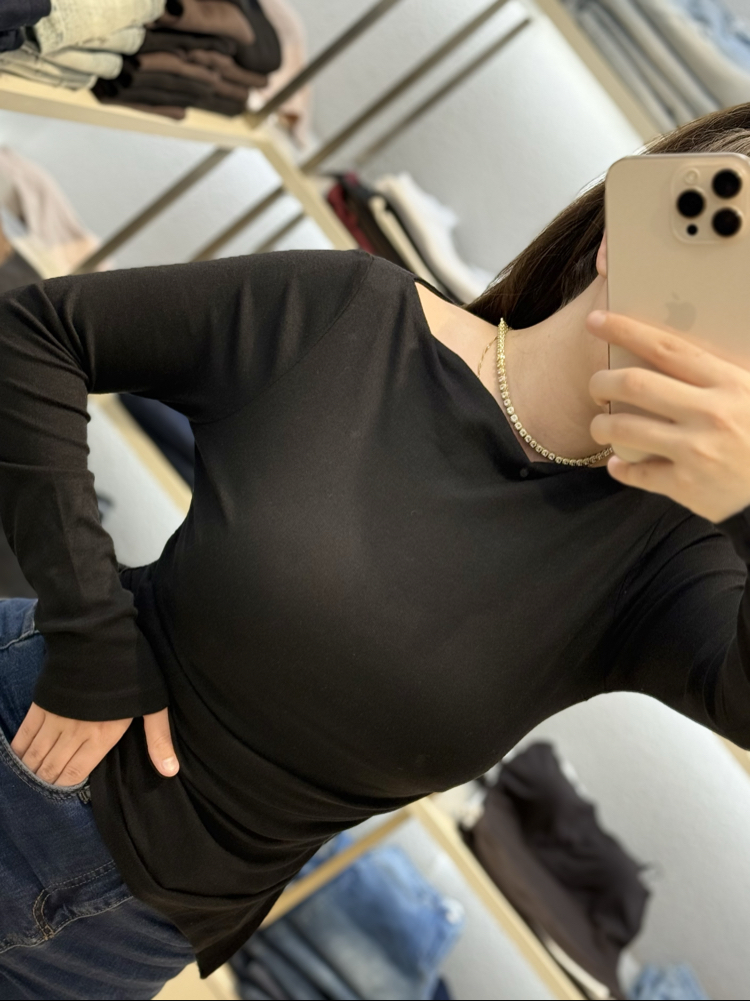 Kayık yaka asimetrik body 