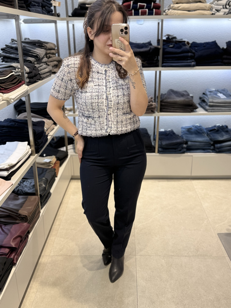 LACİVERT KUMAŞ PANTOLON