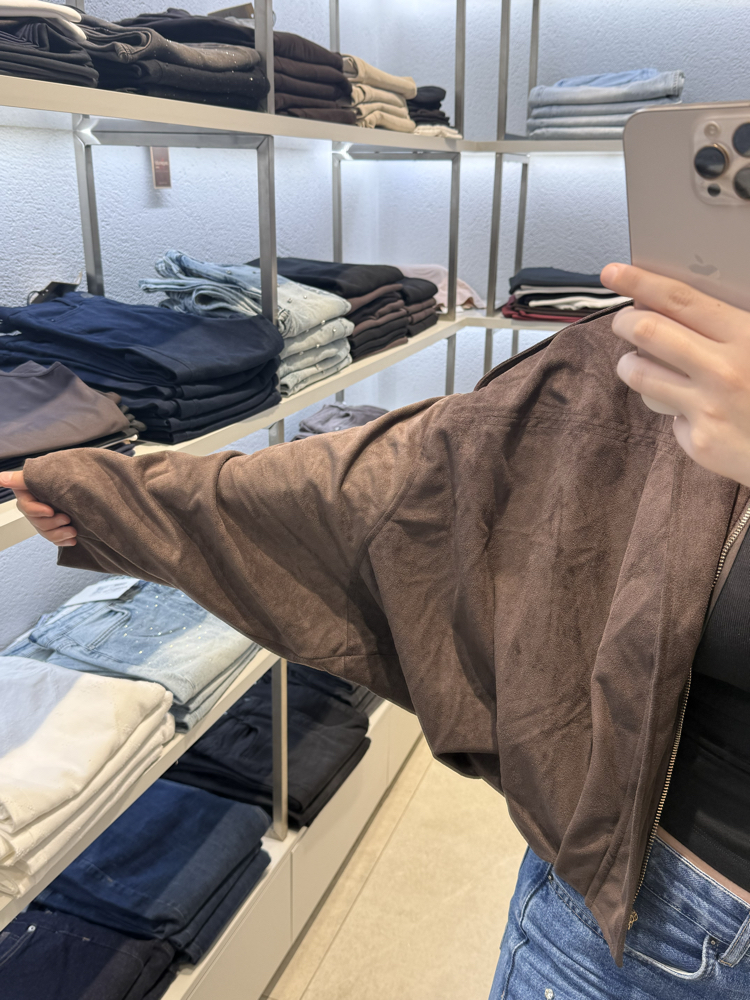 Süet Bomber ceket