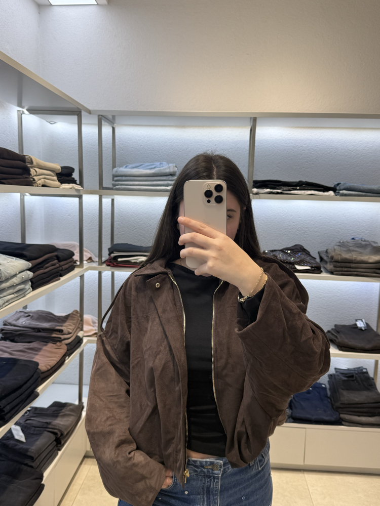 Süet Bomber ceket