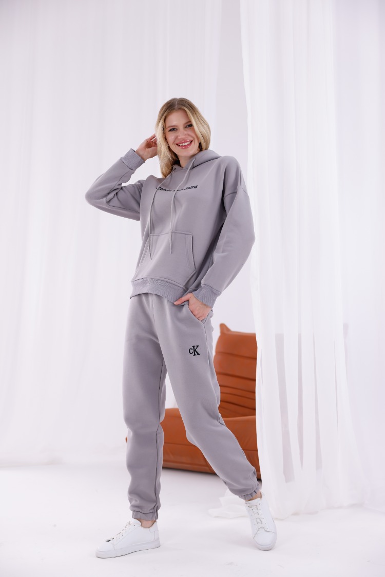 CALVİN KLEİN JEANS EŞOFMAN TAKIMI GRİ