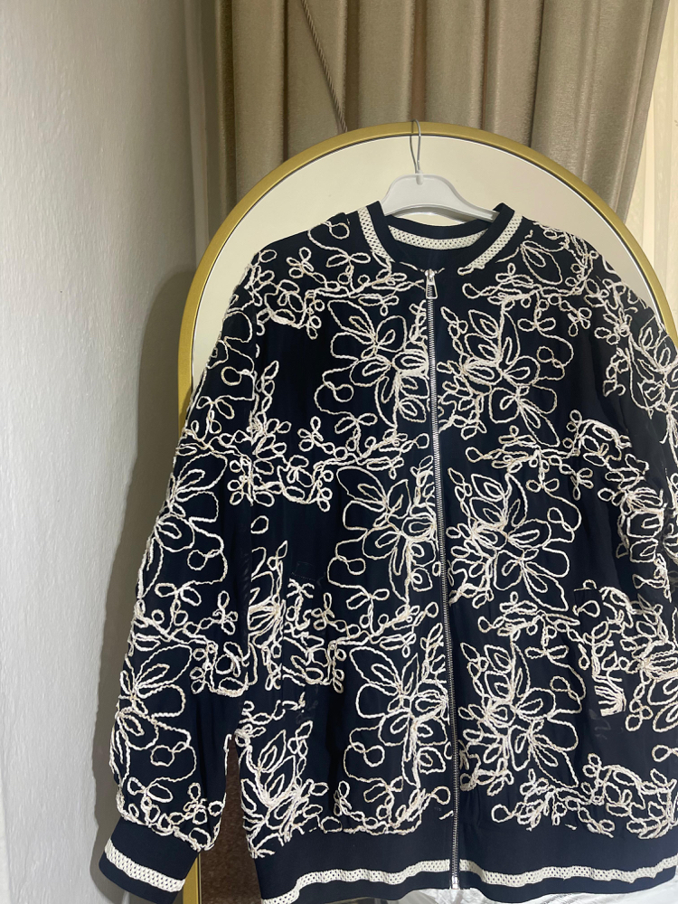 LORINA Nakışlı Premium Bomber Ceket