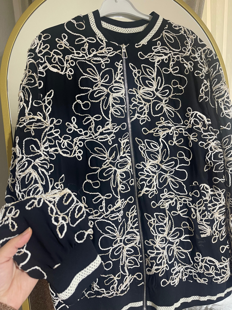 LORINA Nakışlı Premium Bomber Ceket