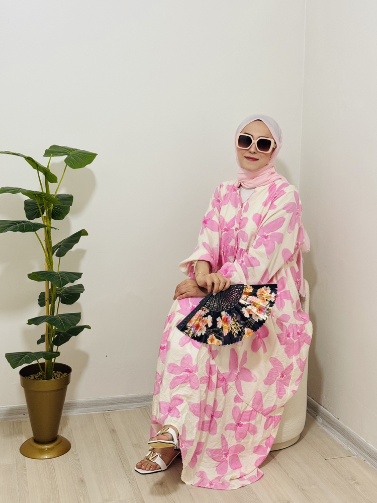 ELİSA ELBİSE PEMBE