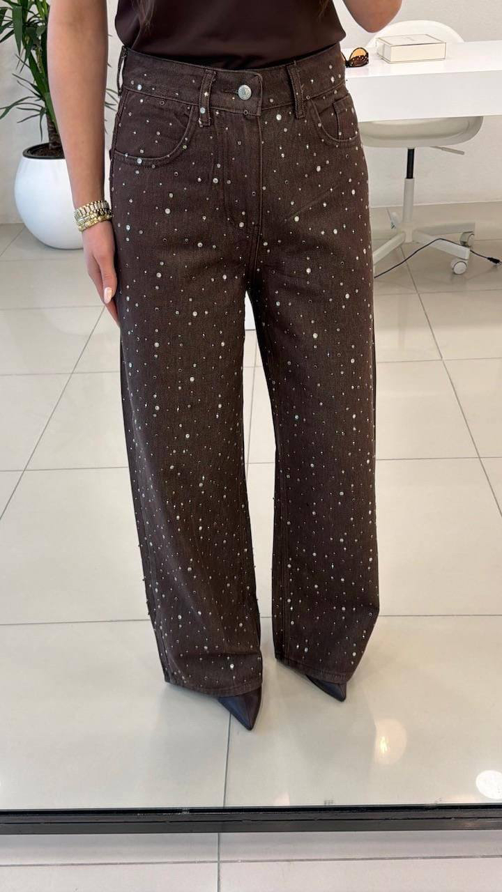 Kahve taşlı pantolon