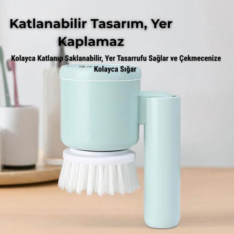 Portatif Elektrikli Temizlik Fırçası