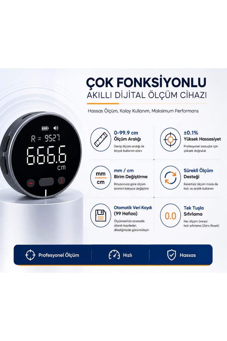 Akıllı Dijital Cetvel – Kavisli ve Eğimli Yüzey Ölçüm Cihazı