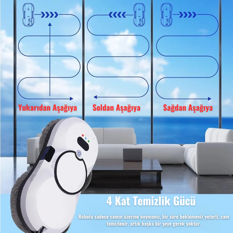 Akıllı Cam Temizleme Robotu
