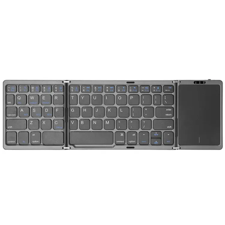 Katlanabilir Mini Kablosuz Klavye | Bluetooth 5.1, Windows, Android, iOS Uyumlu