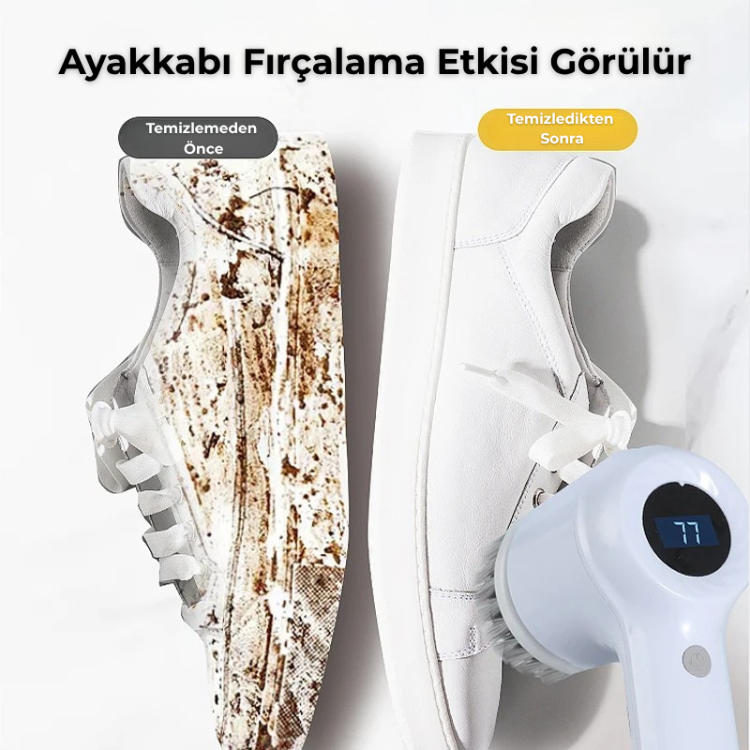 Portatif Elektrikli Temizlik Fırçası
