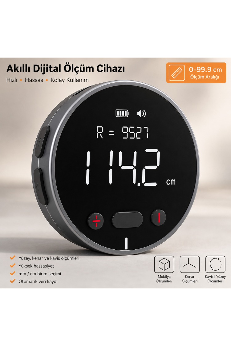 Akıllı Dijital Cetvel – Kavisli ve Eğimli Yüzey Ölçüm Cihazı