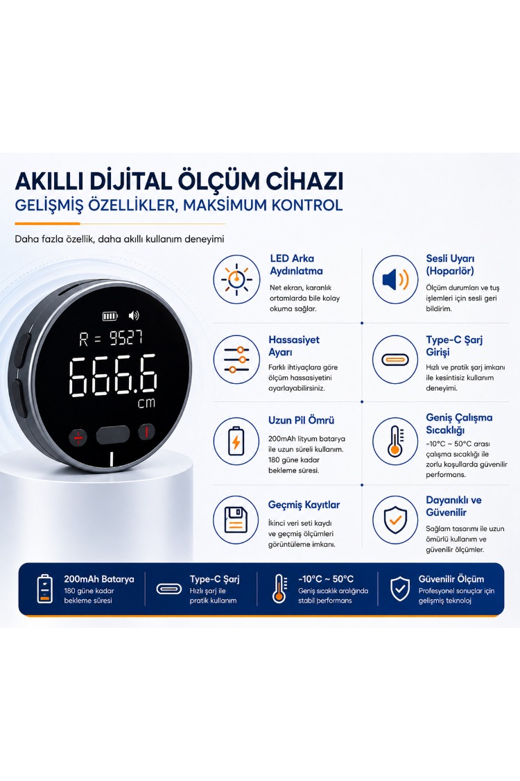Akıllı Dijital Cetvel – Kavisli ve Eğimli Yüzey Ölçüm Cihazı