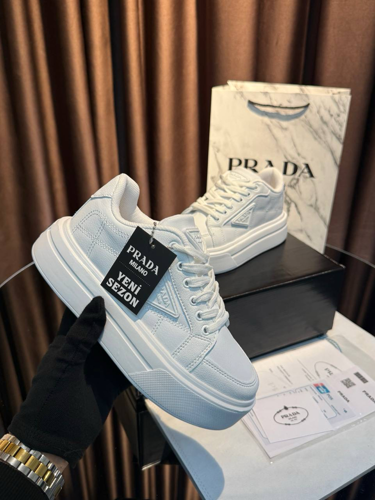 PRADA İTHAL SNEAKER - Beyaz