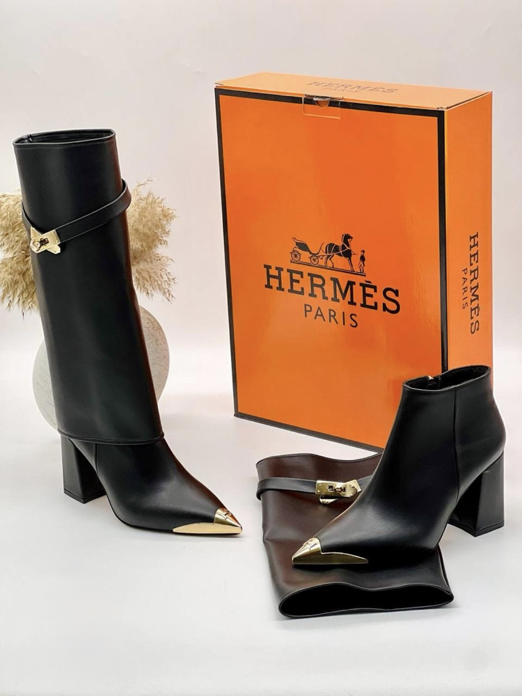 HERMES İTHAL ÇİZME&BOT - Siyah