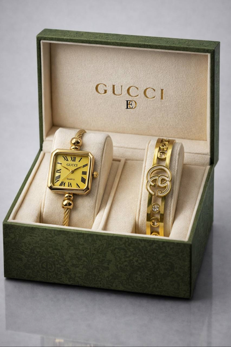 GUCCİ İTHAL SAAT BİLEKLİK SETİ | 4 Model Seçeneği