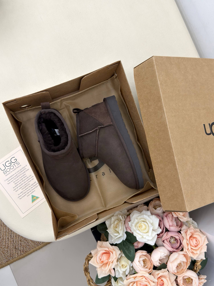 UGG CLASSİC ULTRA MİNİ - HAKİKİ SUET DERİ