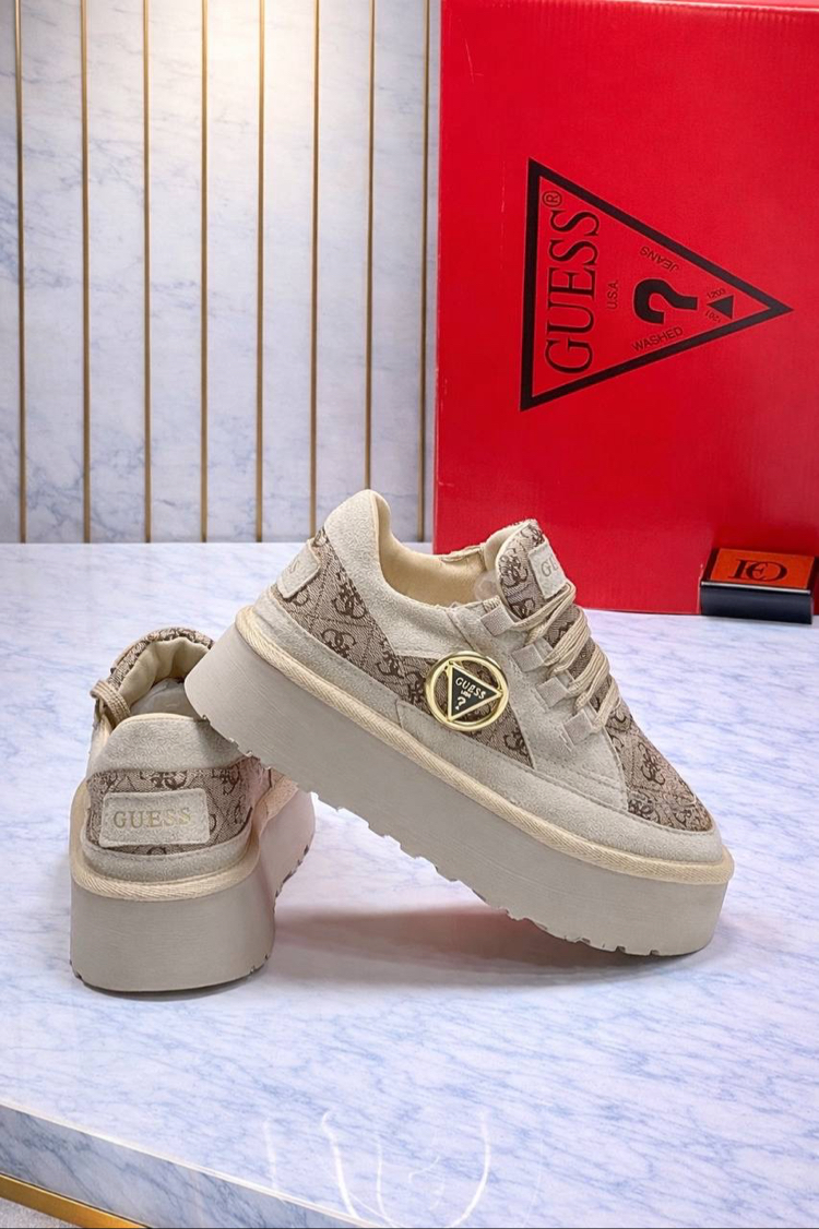GUESS PLATFORM AYAKKABI - Bej