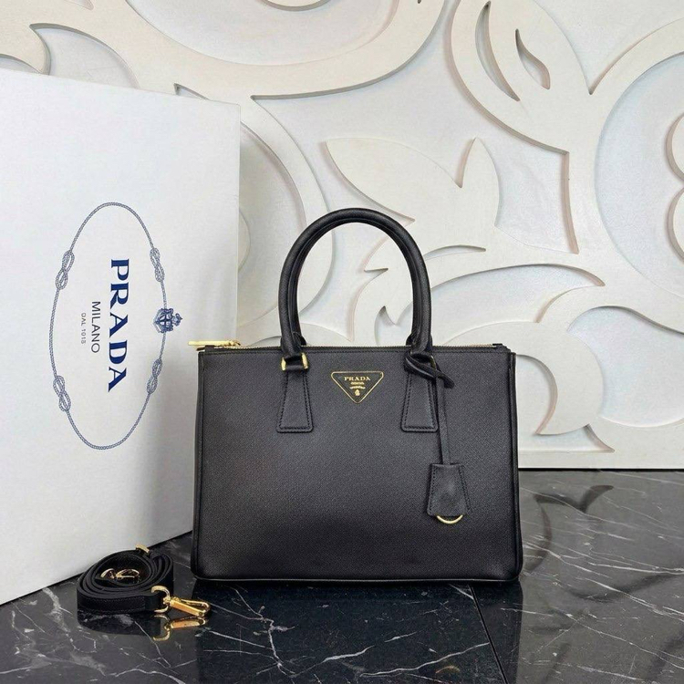 Prada Galleria Saffiano Bag Big  Hakiki Deri A+ Plus  30x22 cm 
