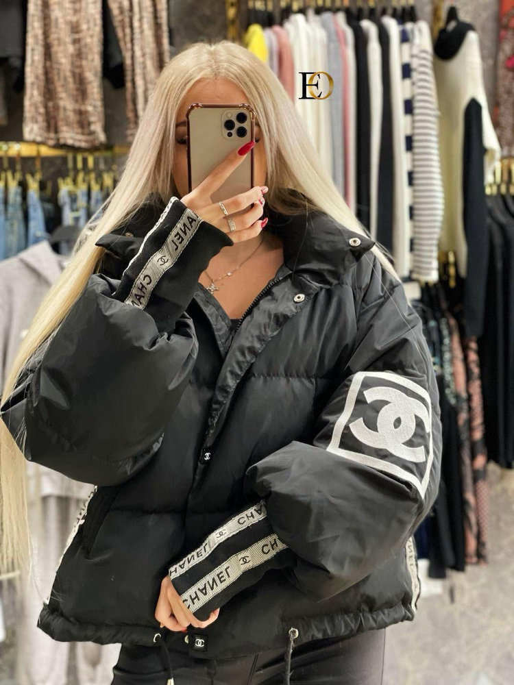 CHANEL İTHAL PUFFER MONT - Siyah