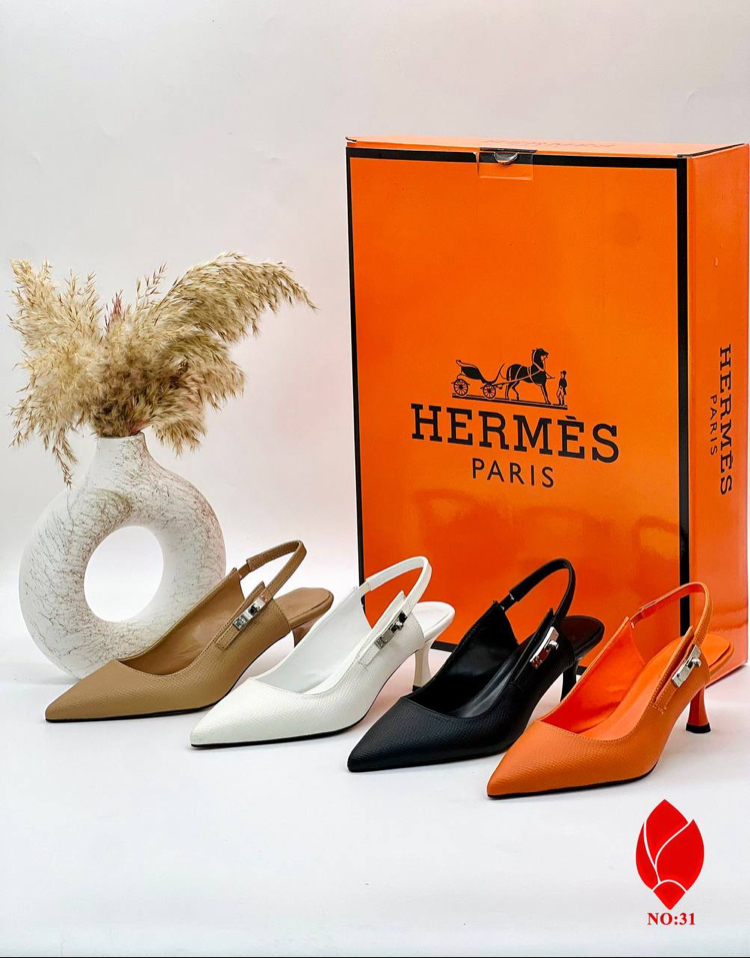 HERMES İTHAL TOPUKLU AYAKKABI | 4 Renk
