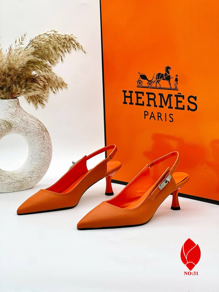 HERMES İTHAL TOPUKLU AYAKKABI | 4 Renk