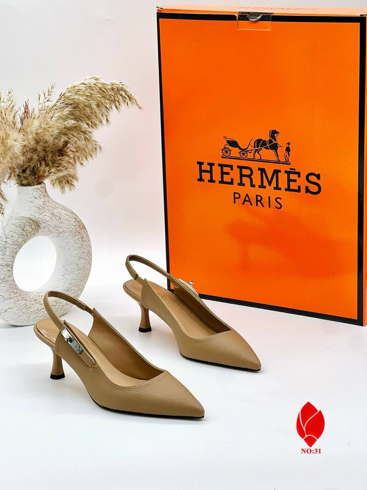 HERMES İTHAL TOPUKLU AYAKKABI | 4 Renk