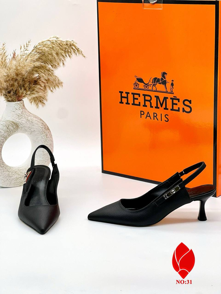 HERMES İTHAL TOPUKLU AYAKKABI | 4 Renk