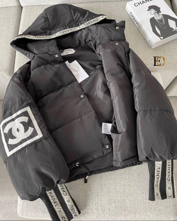 CHANEL İTHAL PUFFER MONT - Siyah