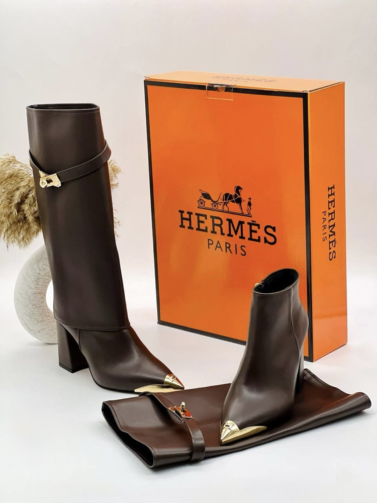 HERMES İTHAL ÇİZME&BOT - Kahve