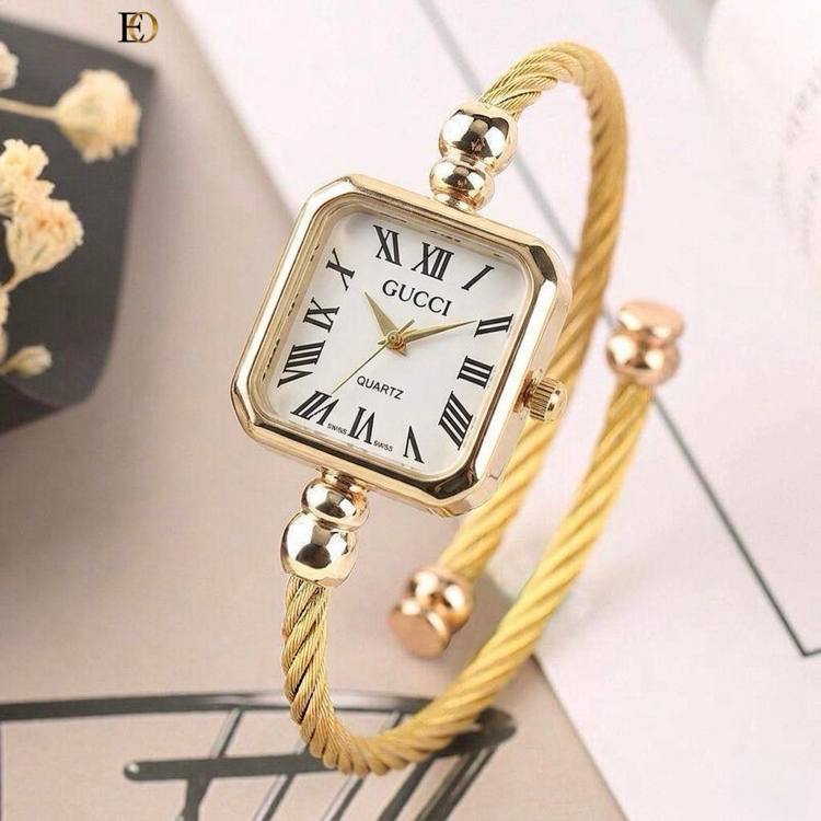 GUCCİ İTHAL ÇELİK KADIN SAAT | 5 Renk Seçeneği