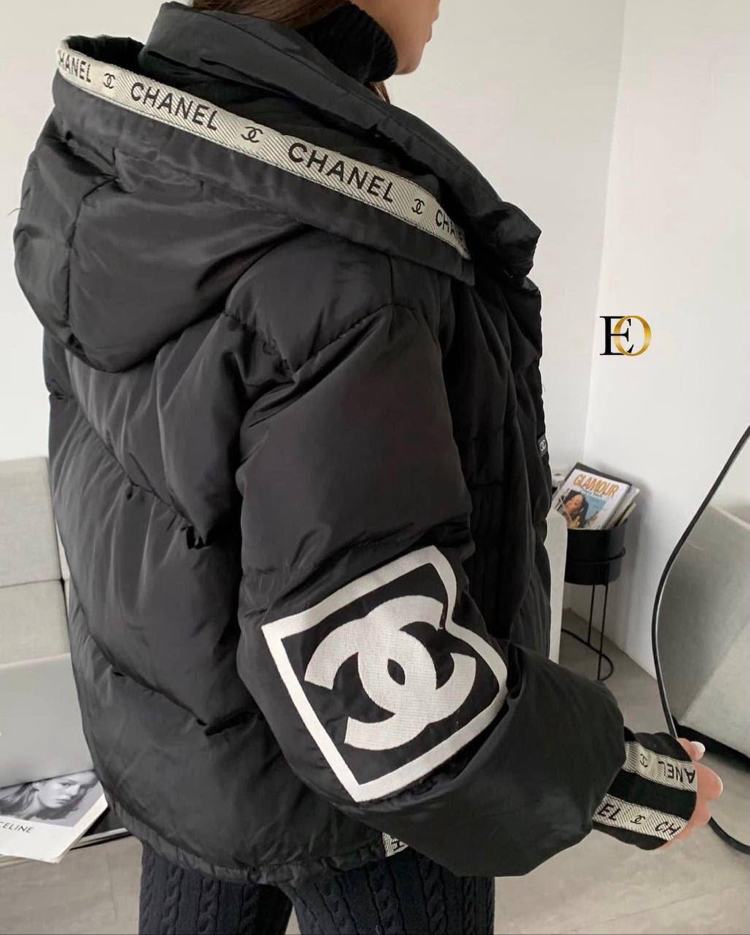 CHANEL İTHAL PUFFER MONT - Siyah