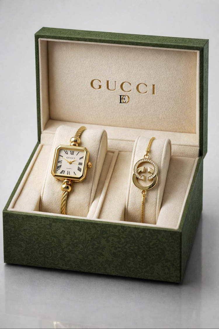 GUCCİ İTHAL SAAT BİLEKLİK SETİ | 4 Model Seçeneği