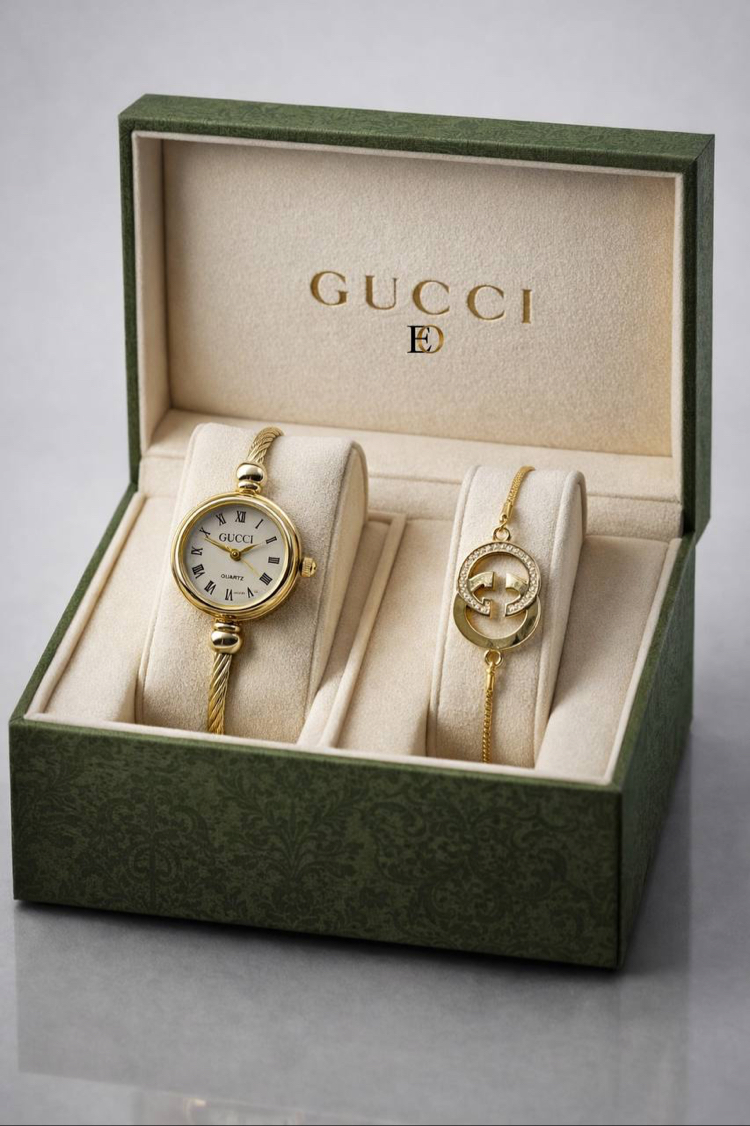 GUCCİ İTHAL SAAT BİLEKLİK SETİ | 4 Model Seçeneği
