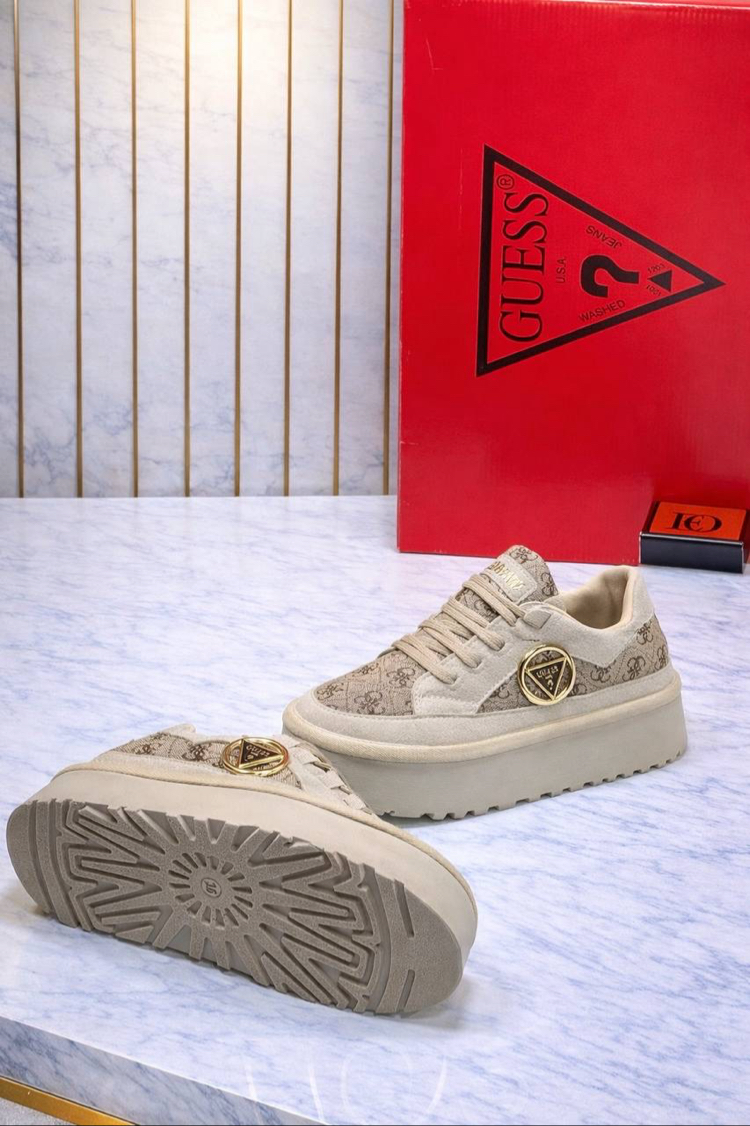 GUESS PLATFORM AYAKKABI - Bej