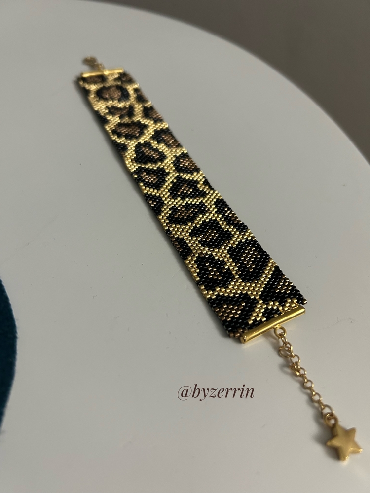 Leopar gold miyuki bileklik
