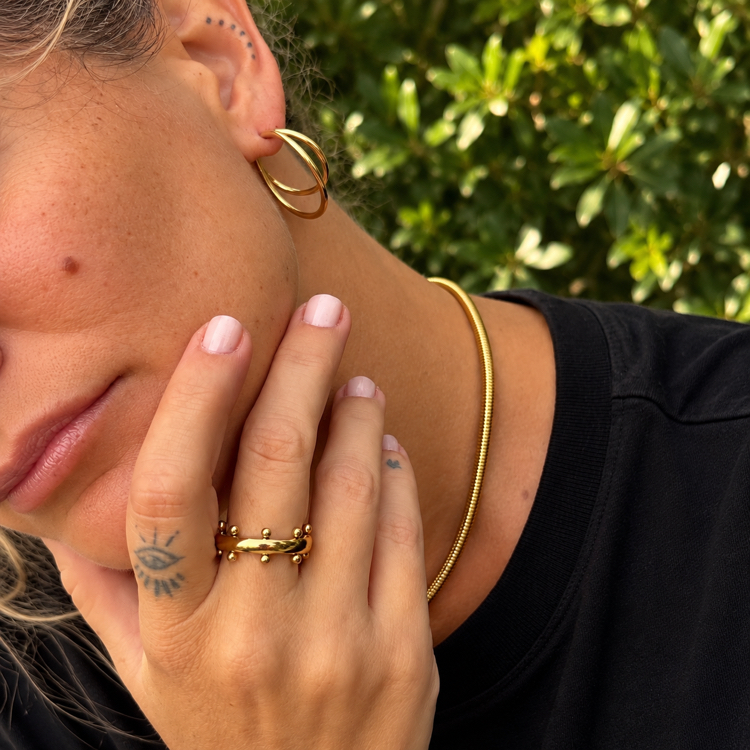 Golden Orbit Earring