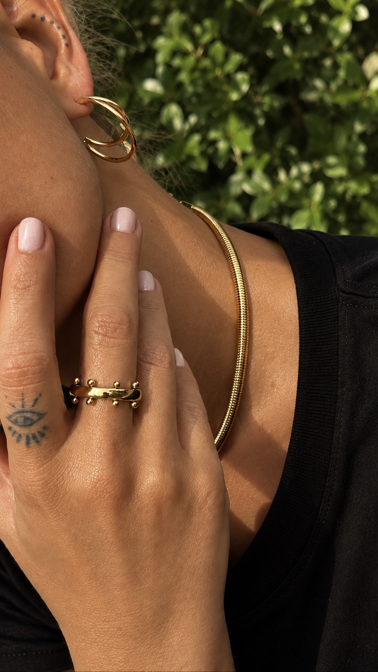 Golden Dot Ring